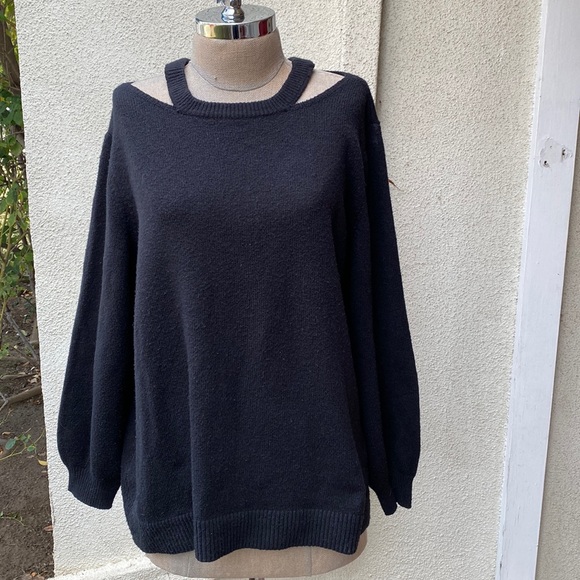 Jason Wu black gorgeous cashmere blend sweater - Picture 2 of 6